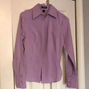 Express stretch fitted button down shirt